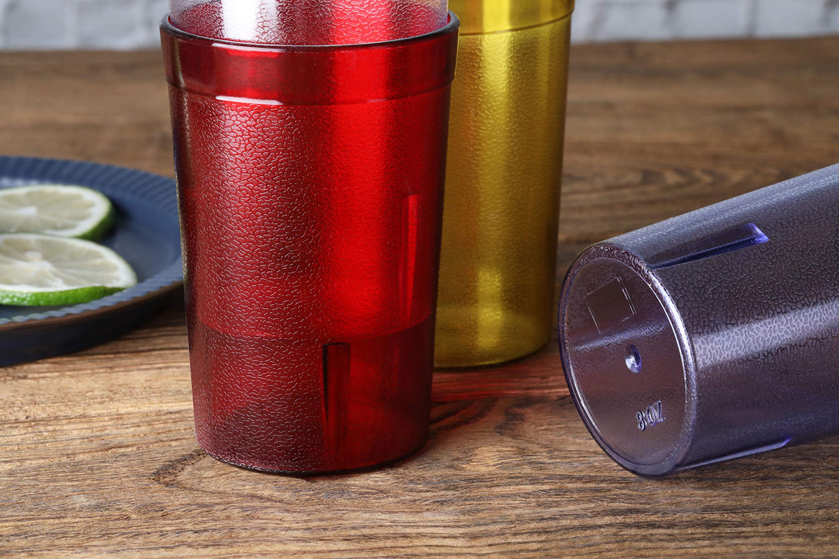New Star Foodservice 8 oz tumbler ideal for schools, cafes, and fast-casual venues.