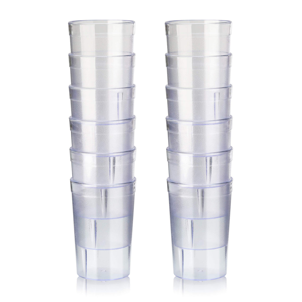New Star Foodservice 8 oz clear tumbler set of 12 for uniform high-volume service.