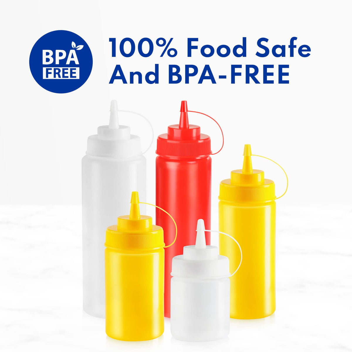 New Star Foodservice easy-squeeze design enables smooth dispensing.