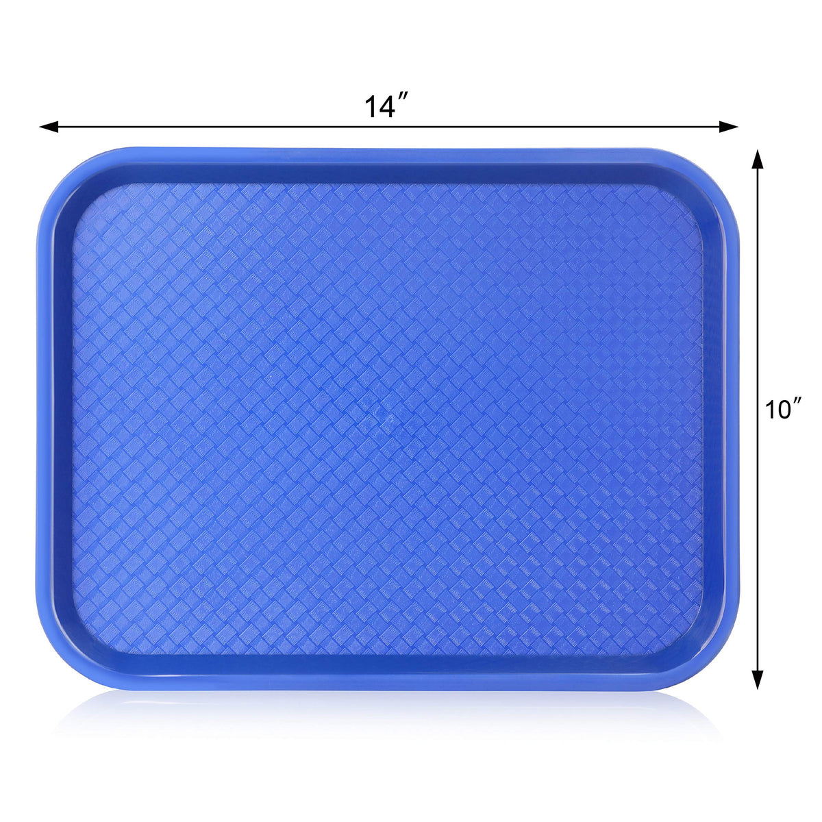 New Star Foodservice blue tray side view durable plastic for daily use