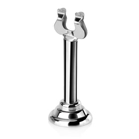 New Star Foodservice harp-clip holder with silver finish for secure card and photo display.