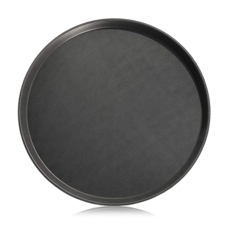 New Star Foodservice non-slip tray top view in black for stable service.