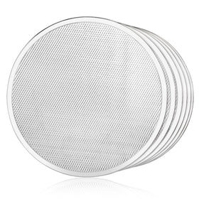 New Star Foodservice pizza baking screen 16-inch pack of six for crisp, evenly browned crusts.