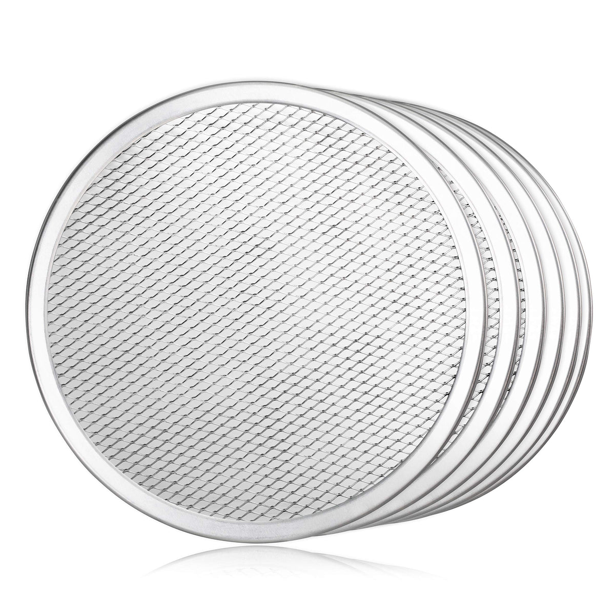 New Star Foodservice 10-inch seamless pizza screen for fast high-volume baking