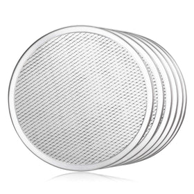 New Star Foodservice 10-inch seamless pizza screen for fast high-volume baking