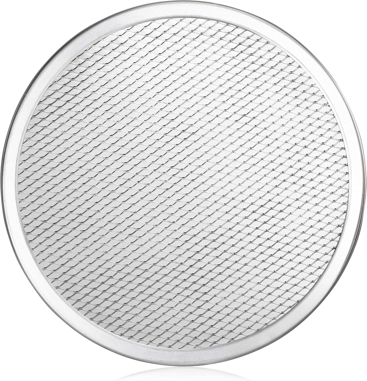 New Star seamless aluminum pizza screen ensures even browning for large orders