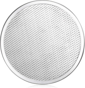 New Star seamless aluminum pizza screen ensures even browning for large orders