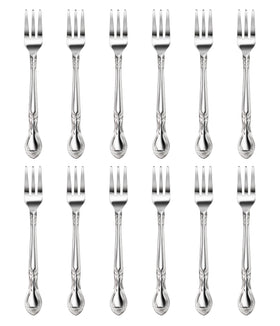 New Star Foodservice Rose Pattern Oyster Fork 5.8 inches, durable stainless steel for busy tables