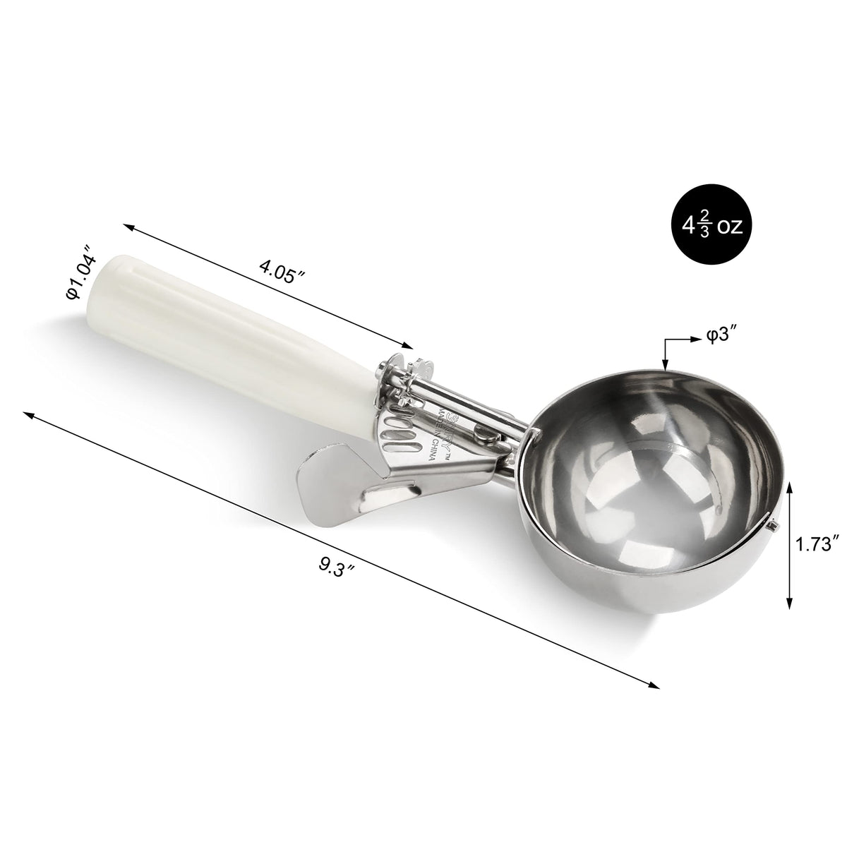 New Star Foodservice stainless steel disher bowl resists corrosion for busy kitchens