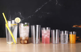 New Star Foodservice 12oz tumbler in restaurant setting for service