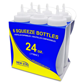 New Star six-pack bottles ideal for busy foodservice use.