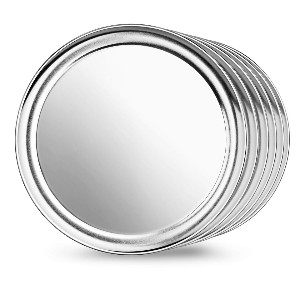 New Star Foodservice 12inch wide-rim pizza pan for secure transport and service