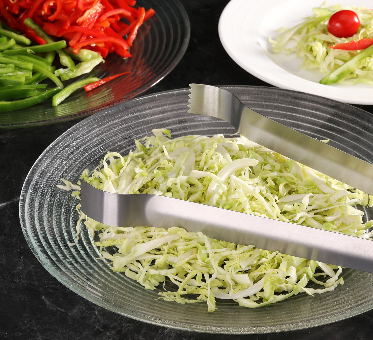 New Star Pom Tong kitchen tongs, 6.5-inch, easy to control and clean.