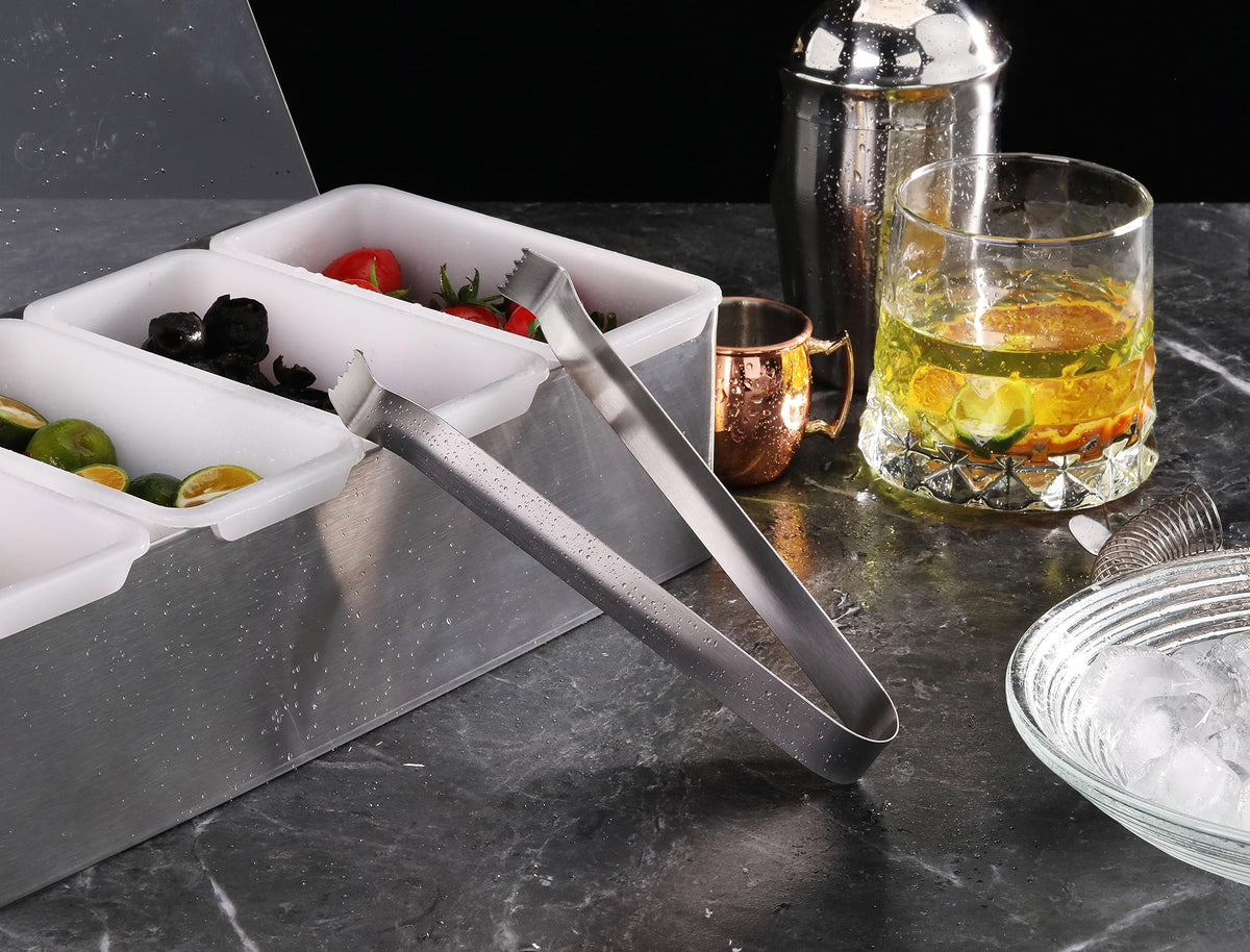 New Star Pom Tong satin finish, 6.5-inch, durable stainless steel tool.