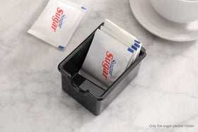 New Star sugar packet holder black compact design for small tables