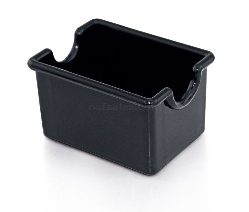 New Star sugar packet holder black front view for tidy tables