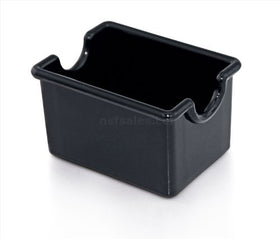 New Star sugar packet holder black front view for tidy tables