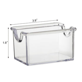 New Star sugar packet holder, durable polystyrene, ideal for cafés.