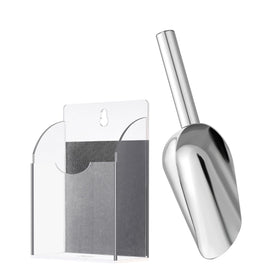 New Valley Warbler stainless steel ice scoop close-up highlights rust-resistant durability.
