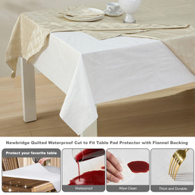 Newbridge pad showcasing nonslip back to prevent table movement during meals.
