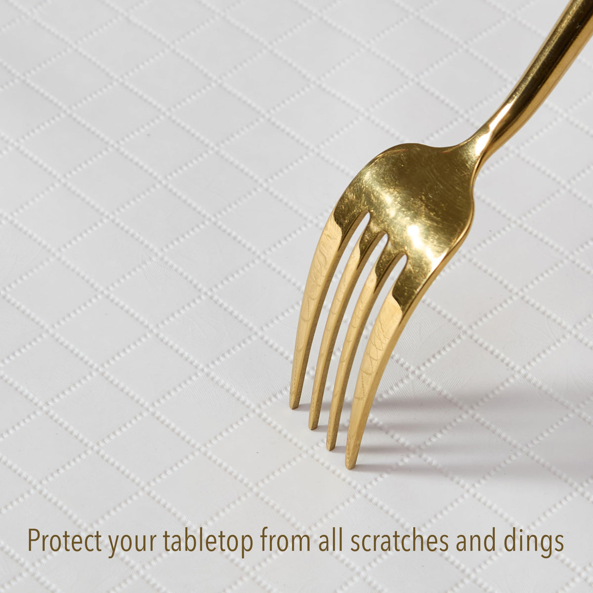 Newbridge pad used under tablecloth adding protection and elegant drape.