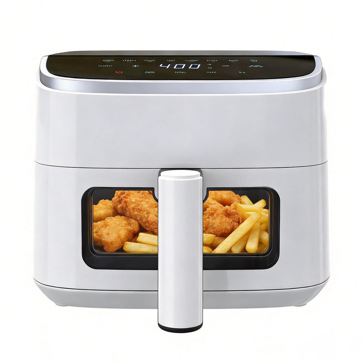 NEWBULIG Air Fryer 4Qt front view shows a compact kitchen solution.