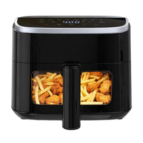 Newbulig 4QT air fryer front view showing compact kitchen fit.