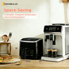 Newbulig 4QT interior light helps check progress without opening the basket.