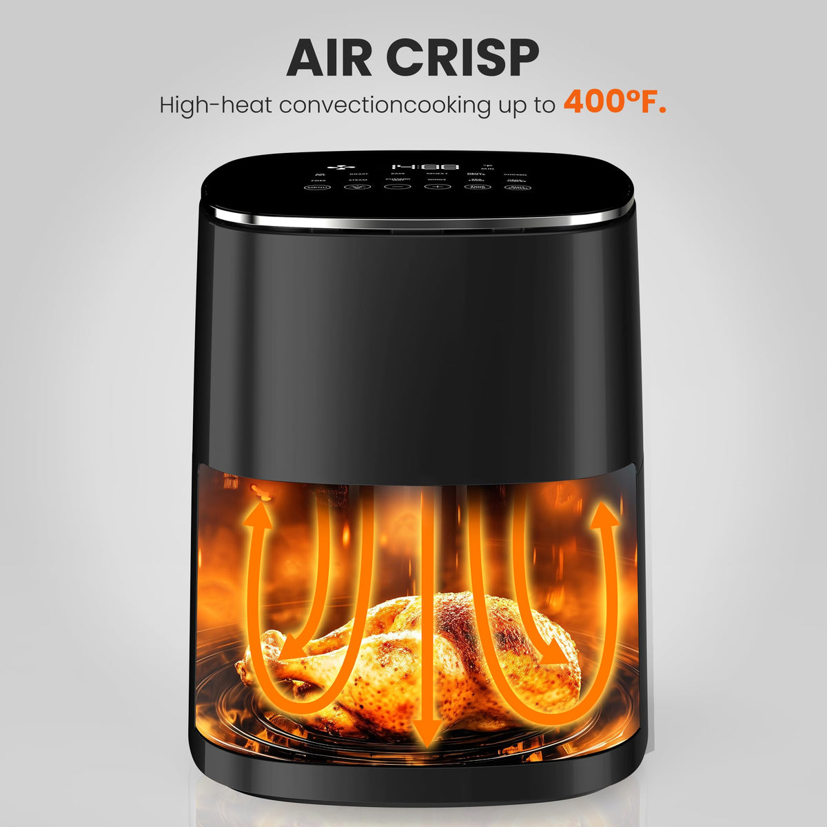 NEWBULIG Air Fryer auto-off timer helps prevent overcooking with a reliable pause.