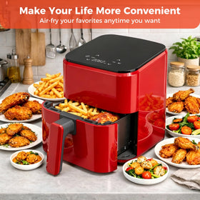 NEWBULIG Air Fryer auto shutoff adds peace of mind during busy kitchen tasks