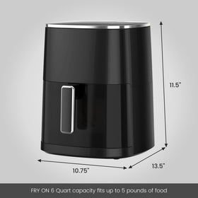NEWBULIG Air Fryer modern design fits and complements any kitchen countertop.