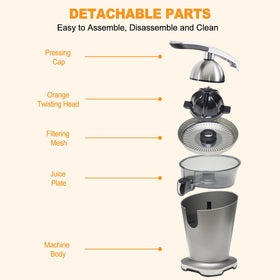 NEWBULIG auto shut-off feature indicated during quiet juicing.