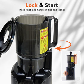 NEWBULIG Cold Press Juicer easy-clean attachments for quick maintenance
