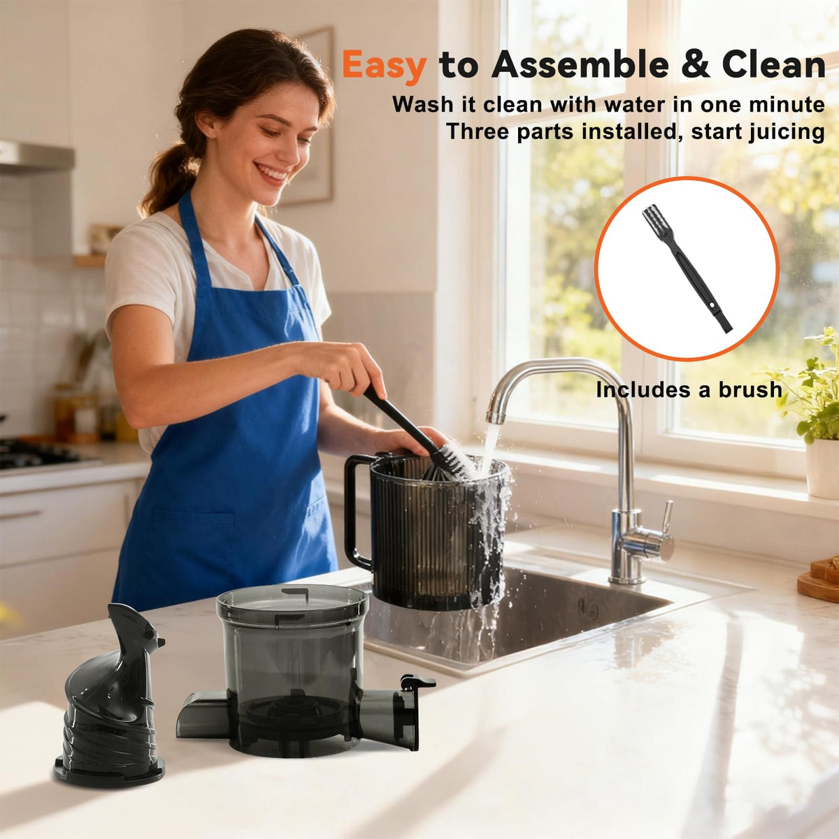 NEWBULIG Cold Press Juicer minimizes oxidation to retain nutrients