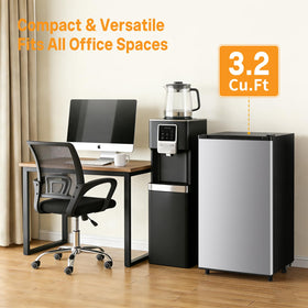 Compact dimensions help fit the NEWBULIG fridge in tight spots