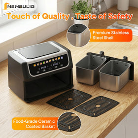 NEWBULIG Stainless steel body for durable, even heating