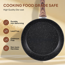 NEWBULIG easy-clean nonstick surface demonstrates quick wipe-down
