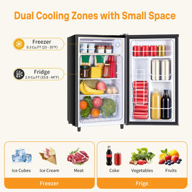 Five temperature settings for versatile beverage and leftovers storage