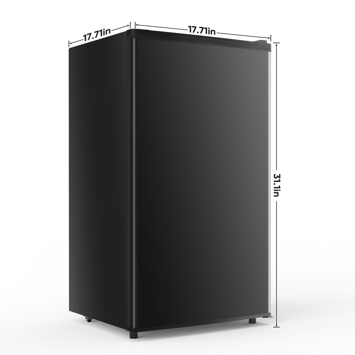 NEWBULIG dual-zone interior showing separate fridge and freezer sections.