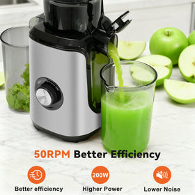 NEWBULIG juicer reverse function clears pulp without disassembly