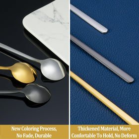 NEWDRIP gold spoons are dishwasher safe for easy care