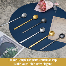 NEWDRIP elegant gold spoons on a table setting for refined dining