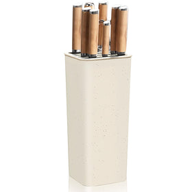 NEWE knife block holder with universal slots keeps blades organized and accessible.