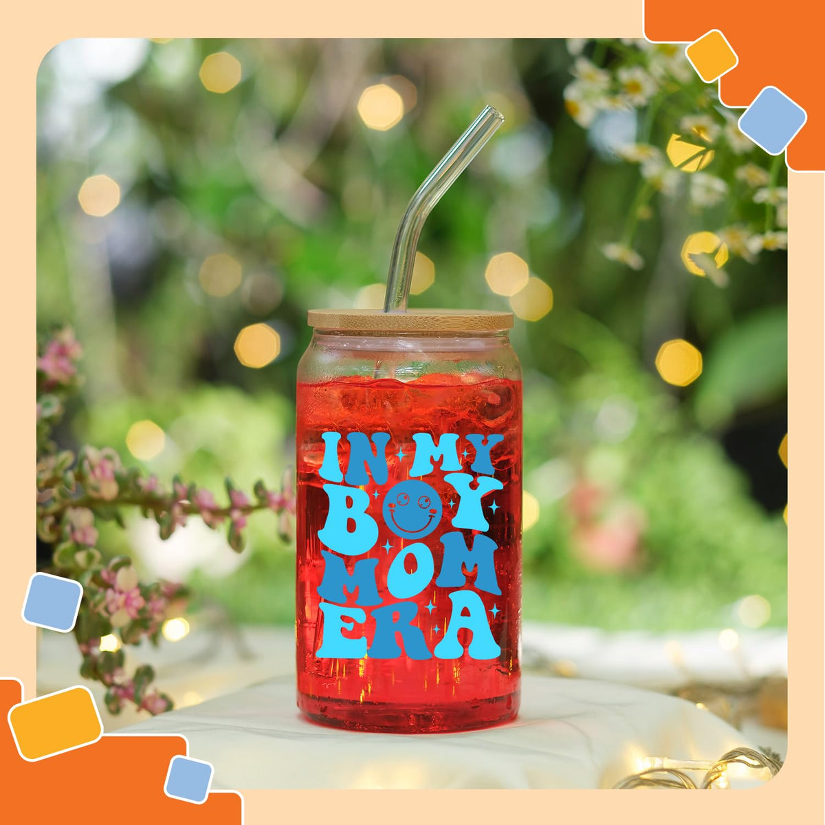 NewEleven 16oz glass versatile for coffee, juice, water or smoothies.