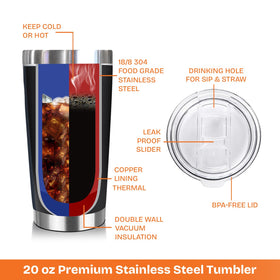 NewEleven tumbler showcasing durable stainless steel for everyday use.