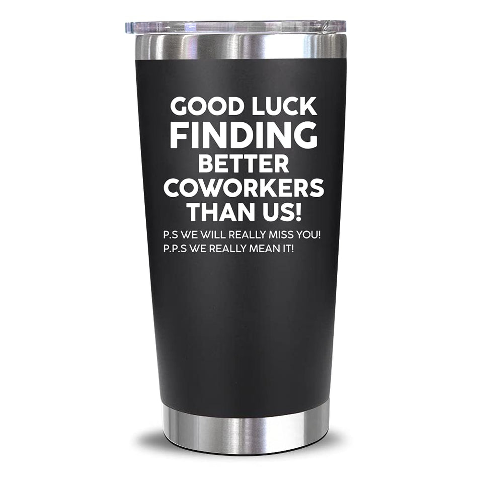 NewEleven co-worker leaving gift tumbler on desk for a heartfelt farewell