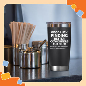 NewEleven double-wall vacuum insulated tumbler suits hot or cold drinks