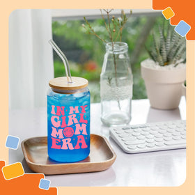 NewEleven gift glass includes straw for convenient sipping