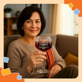 NewEleven keepsake wine glass for coworkers and family farewells