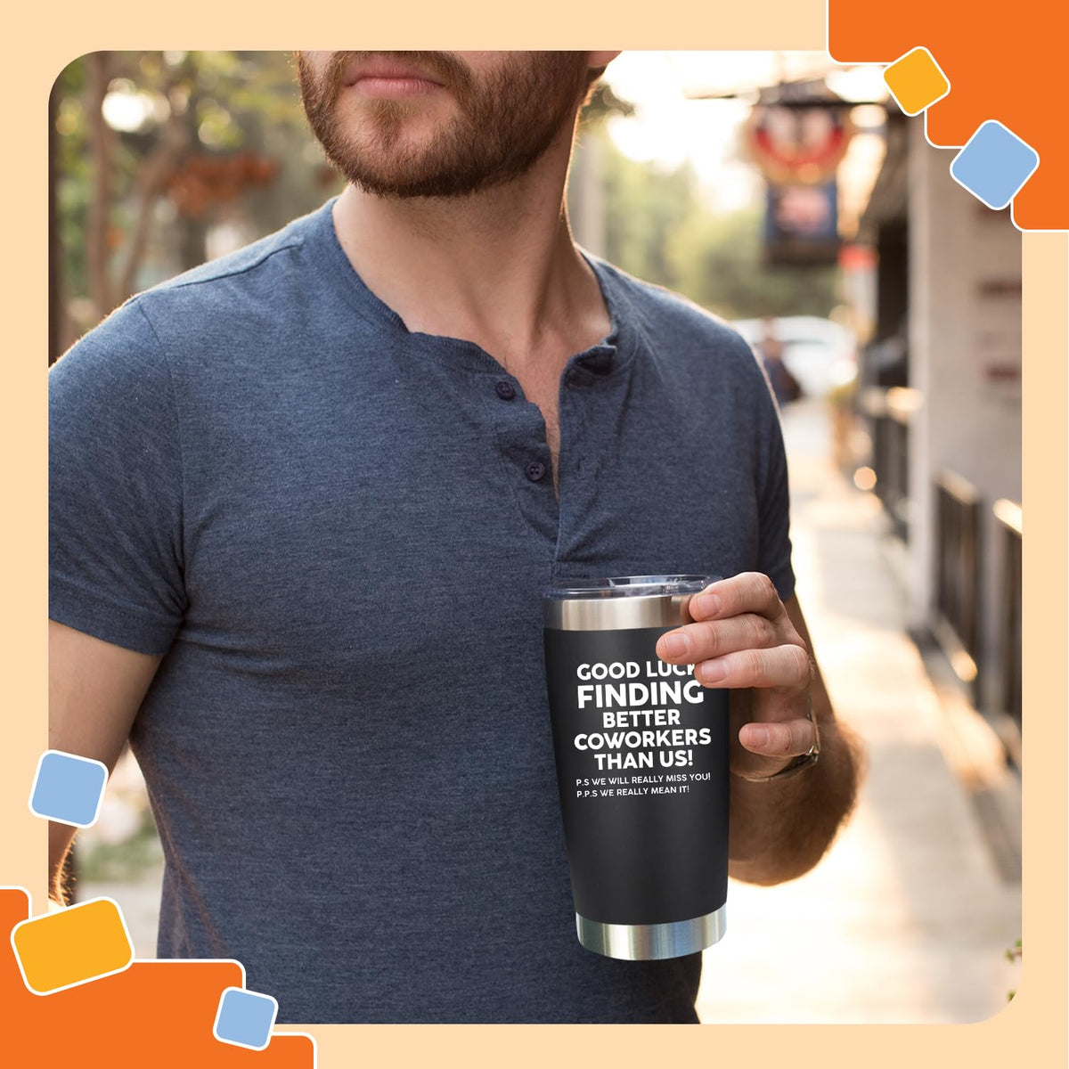 NewEleven leak-proof lid tumbler for mess-free travel